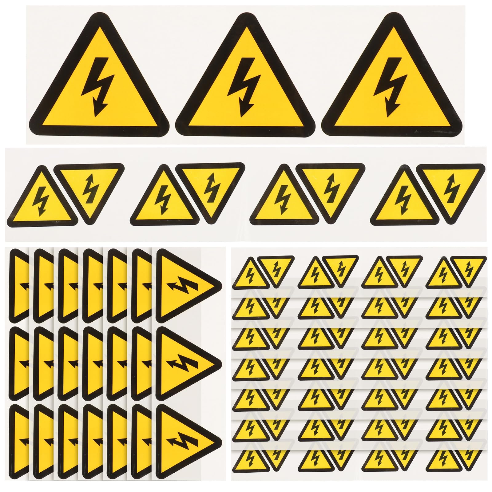 NUOBESTY 30pcs label high voltage warning decals voltage contact decal electrical shock sticker electrical shock labels high voltage sign adhesive labels stickers high pressure