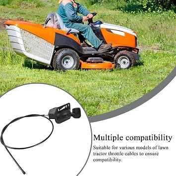 Lawn Tractor Throttle Cable, 946-05098C Replacement Accelerator Cable, 11.81x5.16x3.94 Inches High-Performance Mower Attachment, Easy Installation, Lawn Equipment Care