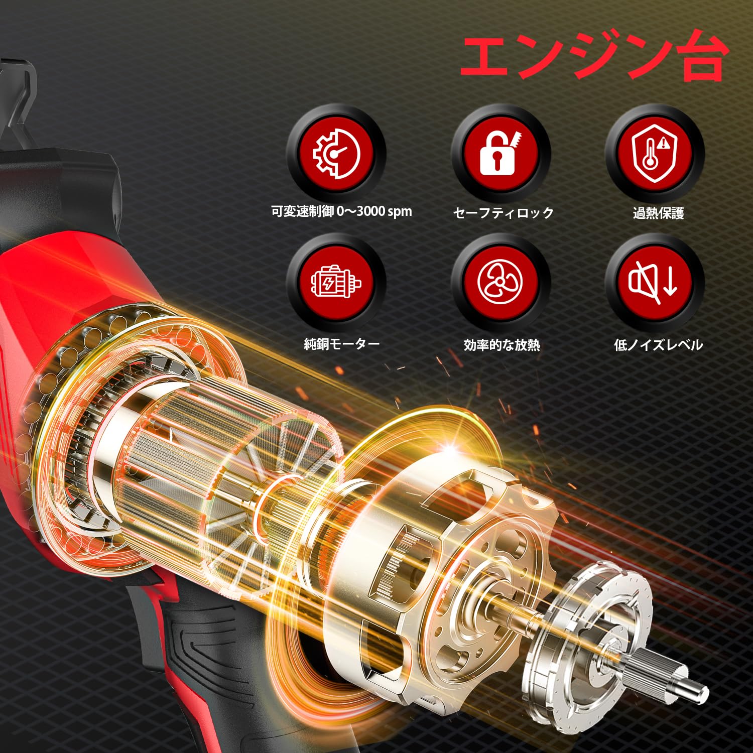 Amazon | 電動ノコギリ 充電式 レシプロソー 2個の2000mAhバッテリー 8 