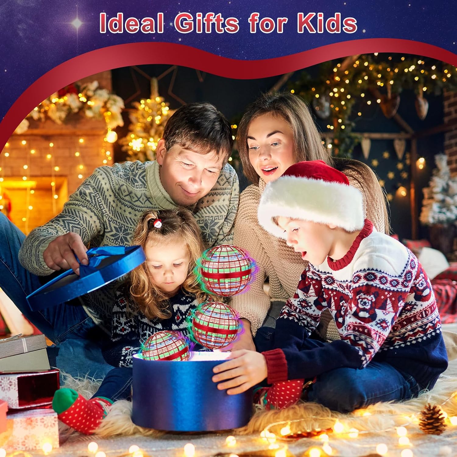 OFUN Flying Orb Ball Toys 2025 - Hover Ball Cosmic Globe Boomerang, Hand Controlled Drone Orbit, Cool Spinning Outdoor Toys Gifts for 6 7 8 9 10+ Year Old Boys Girls Teens Adults - Image 7