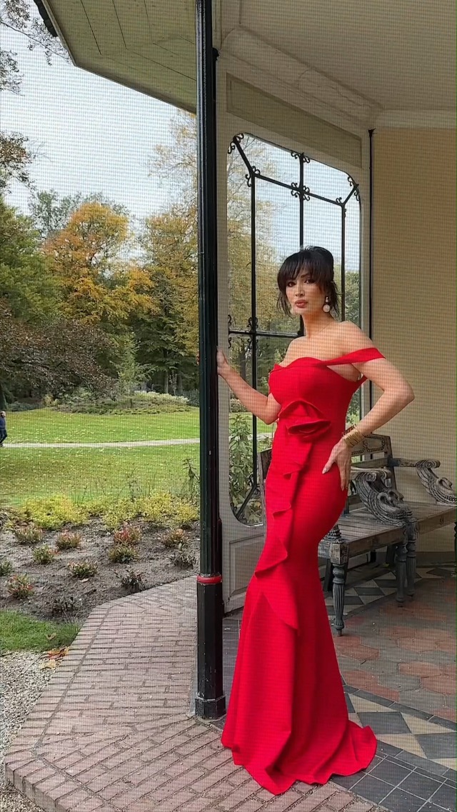 fitted lace wedding dress Amazon.com: Flower Off Shoulder Dress Rose Maxi Ruffle Dress Elegant  Bodycon Dress Red Wedding Dress Prom Dress Garden Party Dress Summer  Evening Dress : Clothing, Shoes & Jewelry