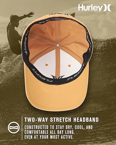 Miniatura 3 de Hurley Gorra de béisbol para hombre - Flexfit - Gorras de béisbol ajustadas para hombre (tamaños S-XL)
