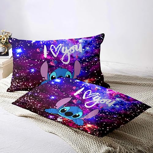 Miniatura 6 de PRAMARTH Juego de ropa de cama de 3 piezas con diseño de anime, 1 funda de edredón y 2 fundas de almohada, regalos para niñas y niños, juego de