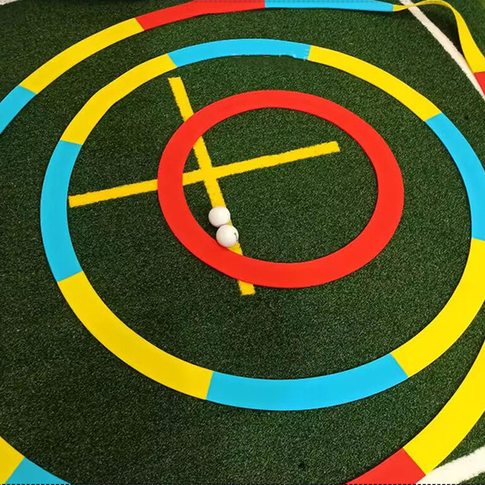 Tyenaza Cercle De Cible De Golf 3 Pièces, Anneaux De Cible D'écaillage De Golf Portables étanches en Silicone pour L'entraînement