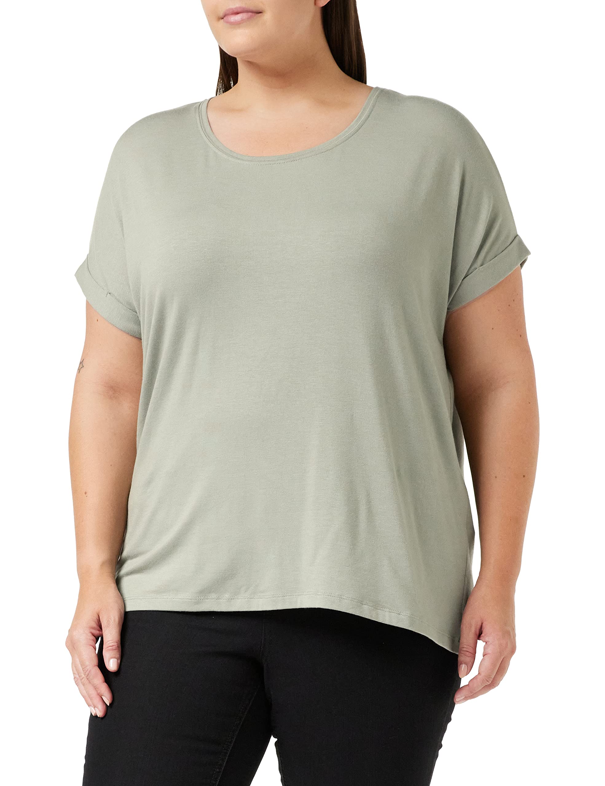ONLY Women's ONLMOSTER S/S O-Neck TOP NOOS JRS T-Shirt, Shadow, S