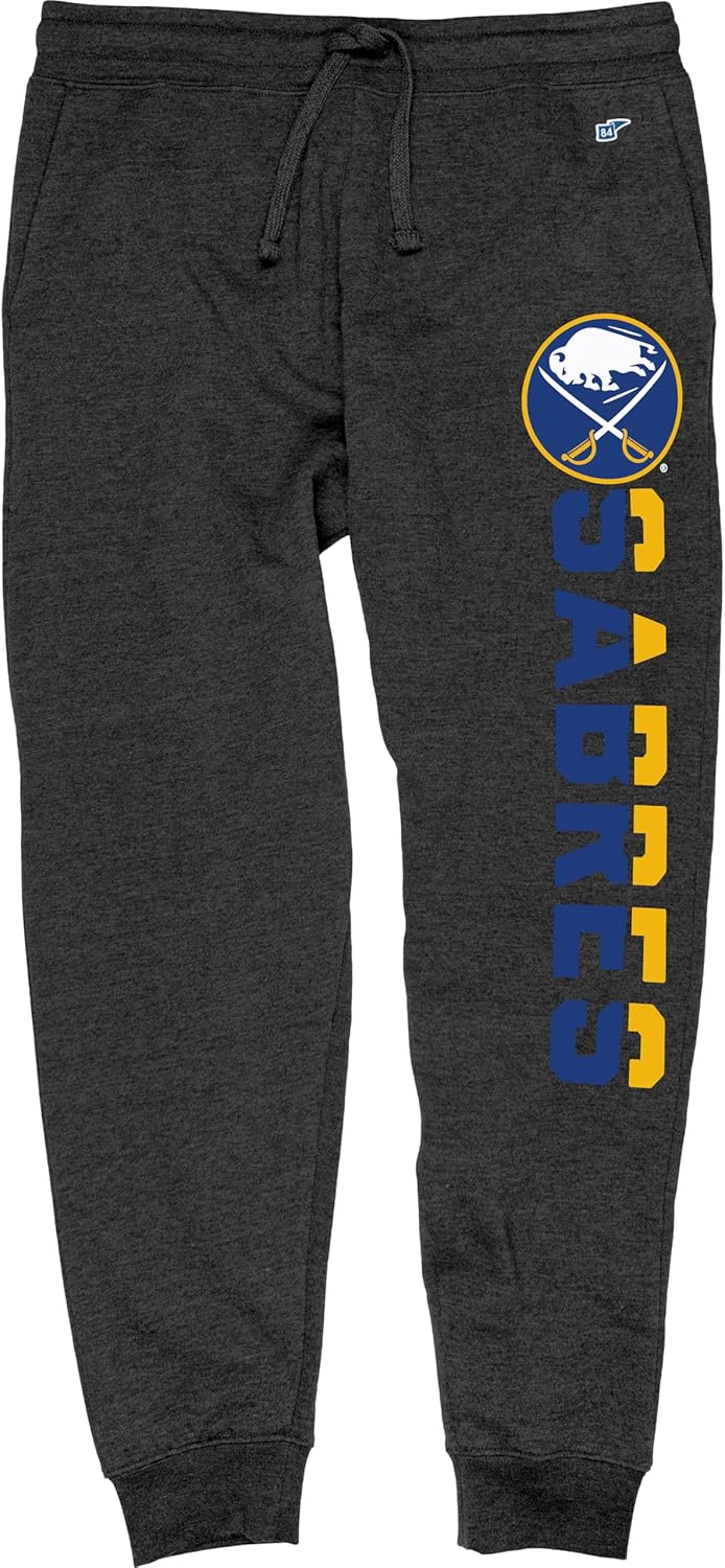 Blue 84 Men's NHL Officially Licensed Sweatpants Jogger Outlier Charcoal