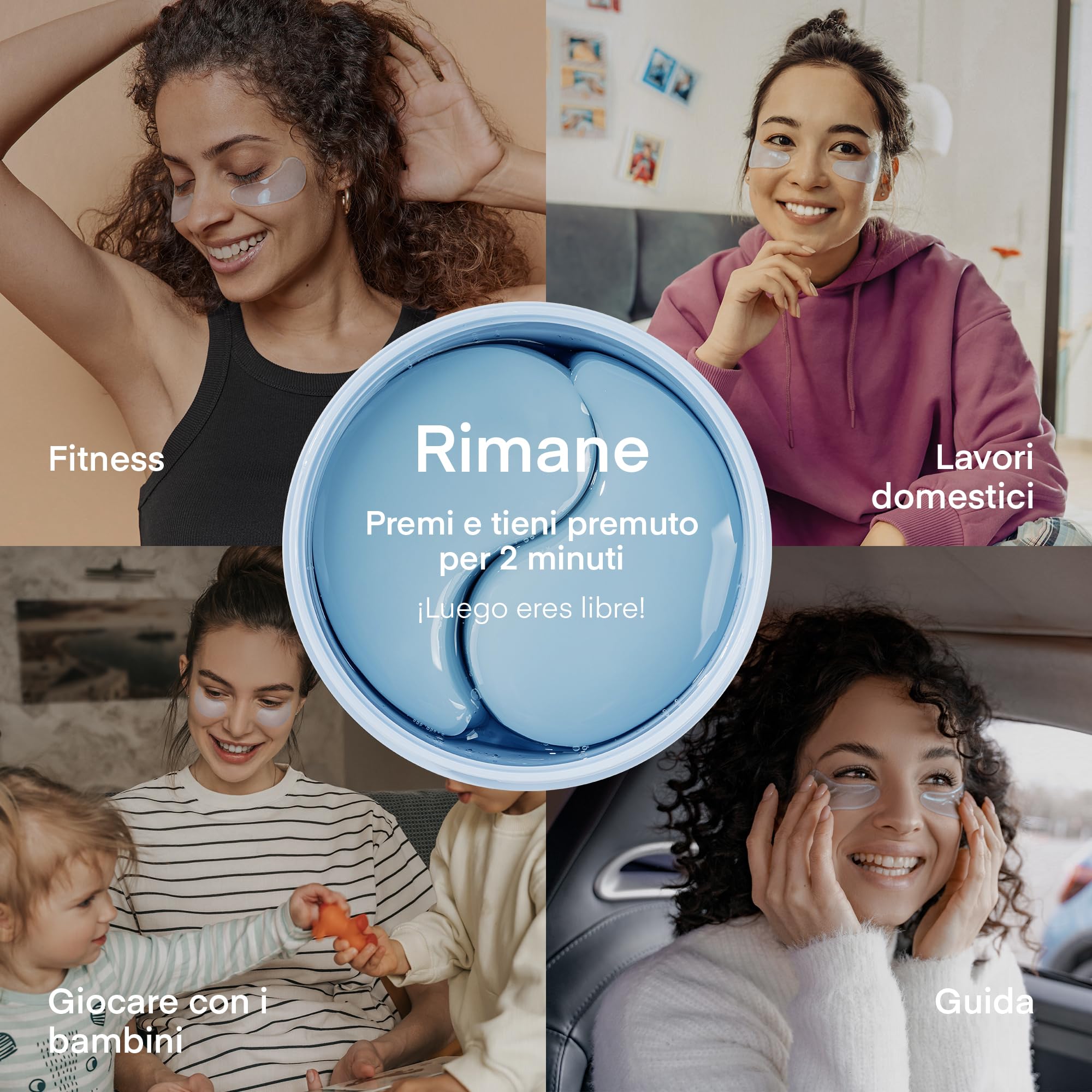 Patch Occhi per Occhiaie Skincare Coreana: Maschera Contorno Occhi con Caffeina e Acido Ialuronico - Sgonfia Borse & Antirughe 30 Paia - Vegano, Testato su Pelle Sensibile - Korean Under Eye Patches