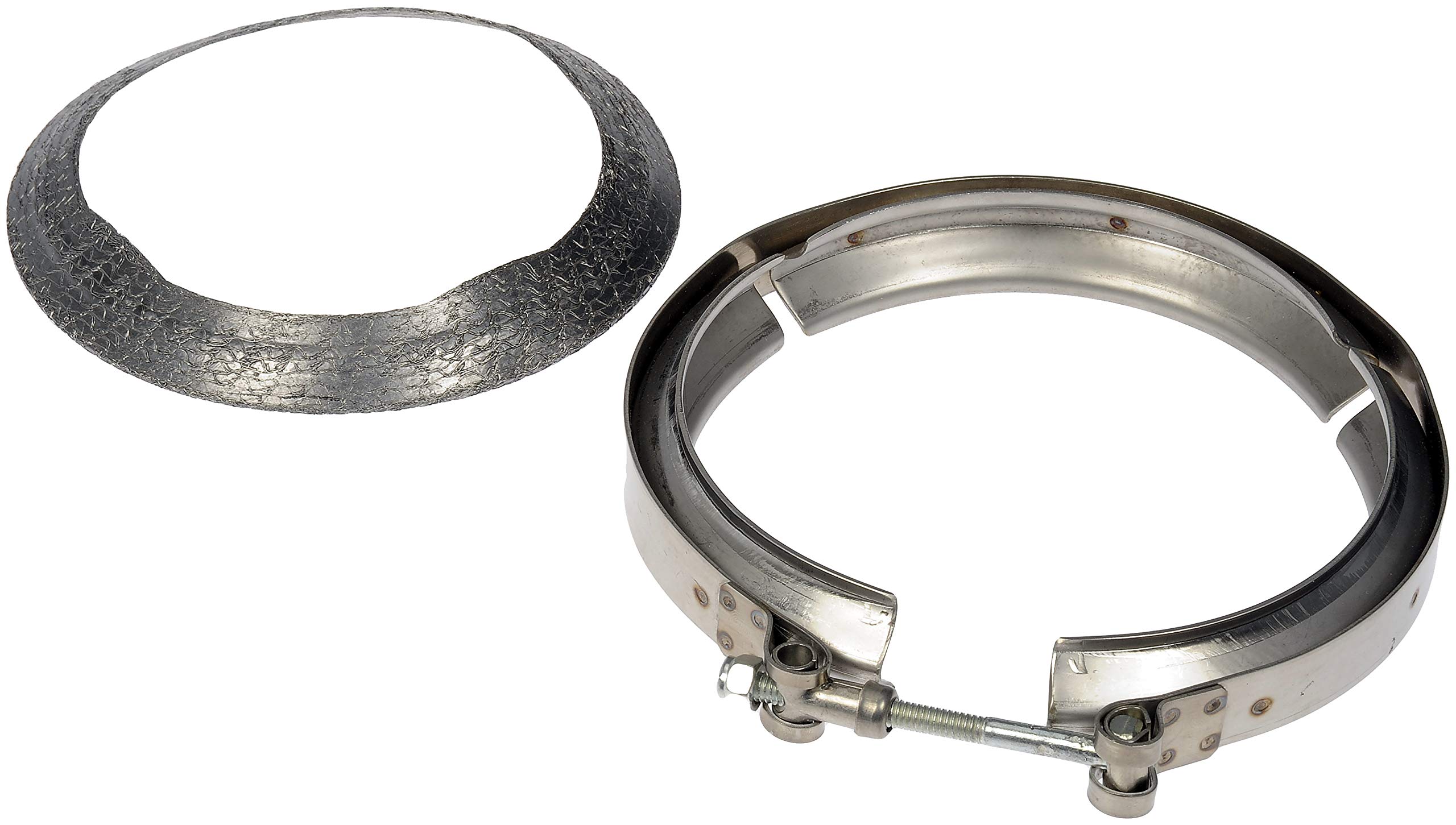 DORMAN 146 mm Exhaust V-Band Clamp and Gasket - Dorman 674-9047 Diesel Particulate Filter (DPF) Hardware Kit Compatible with Select Models - Dorman Diesel Particulate Filter 674-9047 - Exhaust V-Band Clamp And Gasket