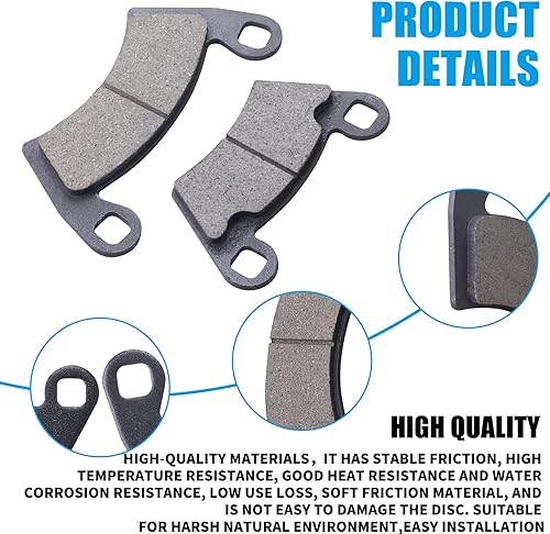 Miniatura 3 de JINGKE Pastillas de Freno Delantero y Trasero para Polaris Ranger 700800900 y RZR 900800