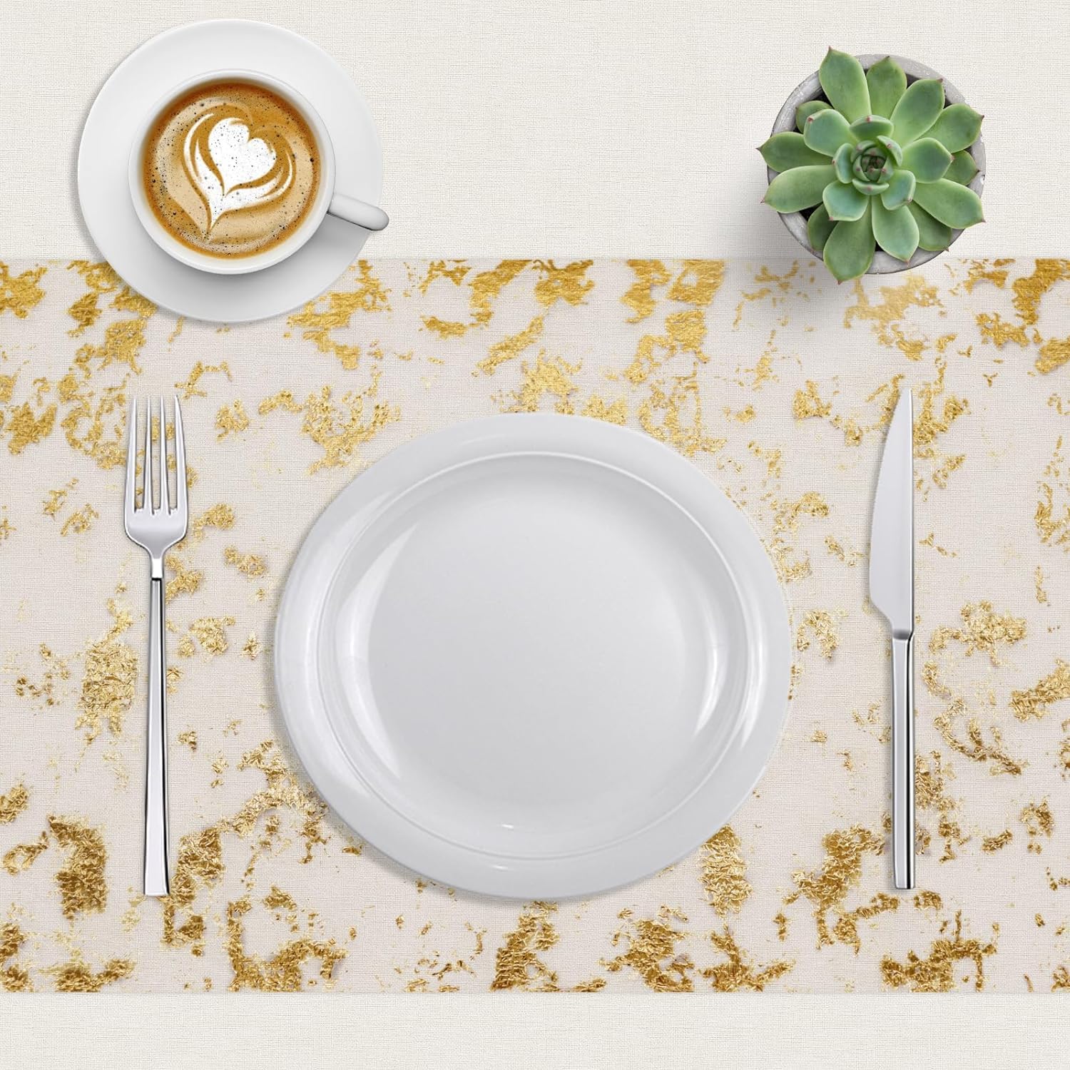Runner Da Tavola Oro Lucido 10m X 28cm | Per Matrimoni, Compleanni E Feste | Rotolo Decorativo