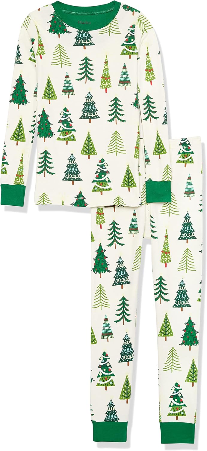 Hatley girls Organic Cotton Long Sleeve Printed Pajama Set