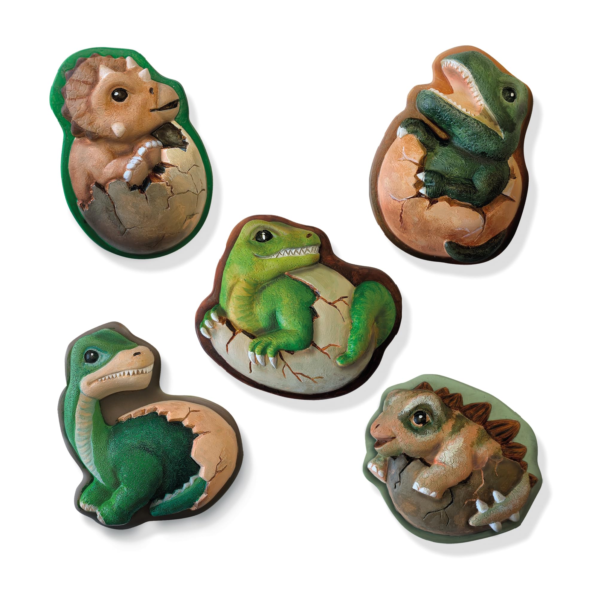 SES Creative 01408 Dinosaurs 2 in 1 Casting and Painting and Scratch Book for Kids, Yellow, Large - Image 4