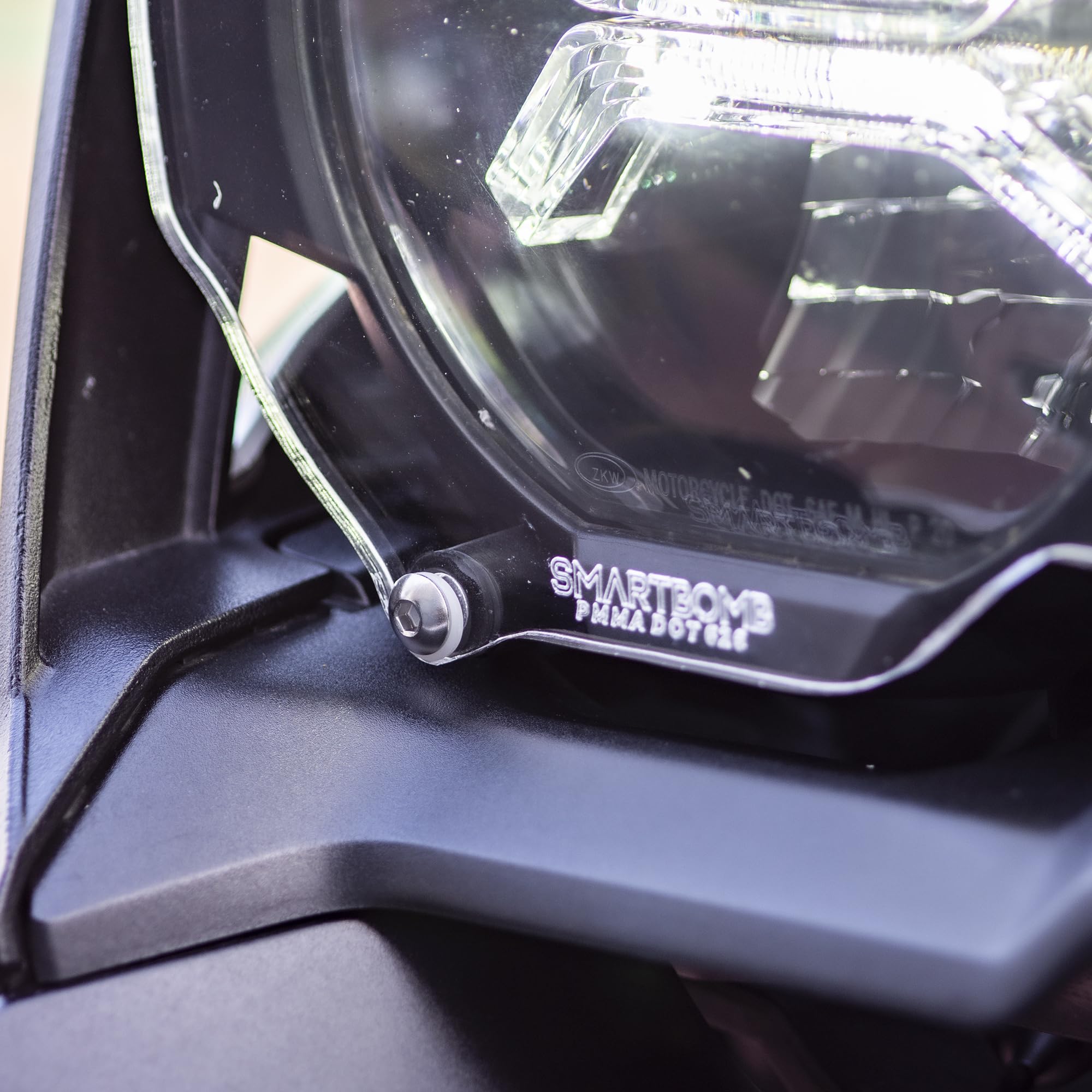 Protección de faros R 1200 GS R 1250 GS LC ADV STD LENTE DE PROTECCIÓN DE FAROS 5MM Sistema ''quitar&reemplazar''