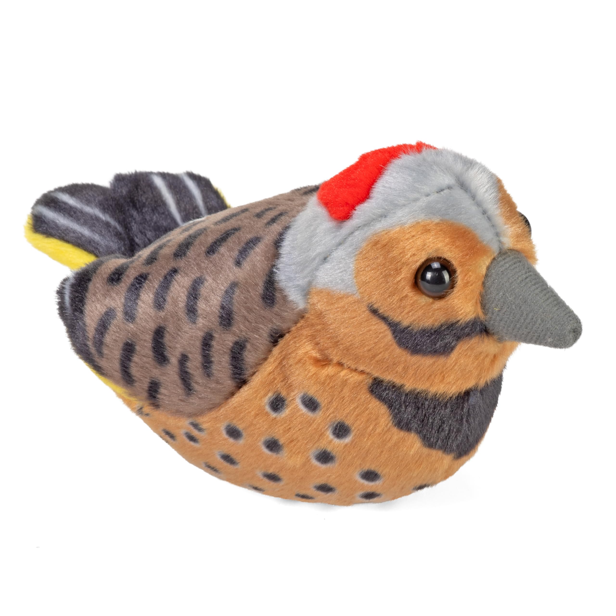 Wild Republic Audubon Northern FlickerPlush with Authentic Bird Sound, Stuffed Animal Toys for Kids and Birders