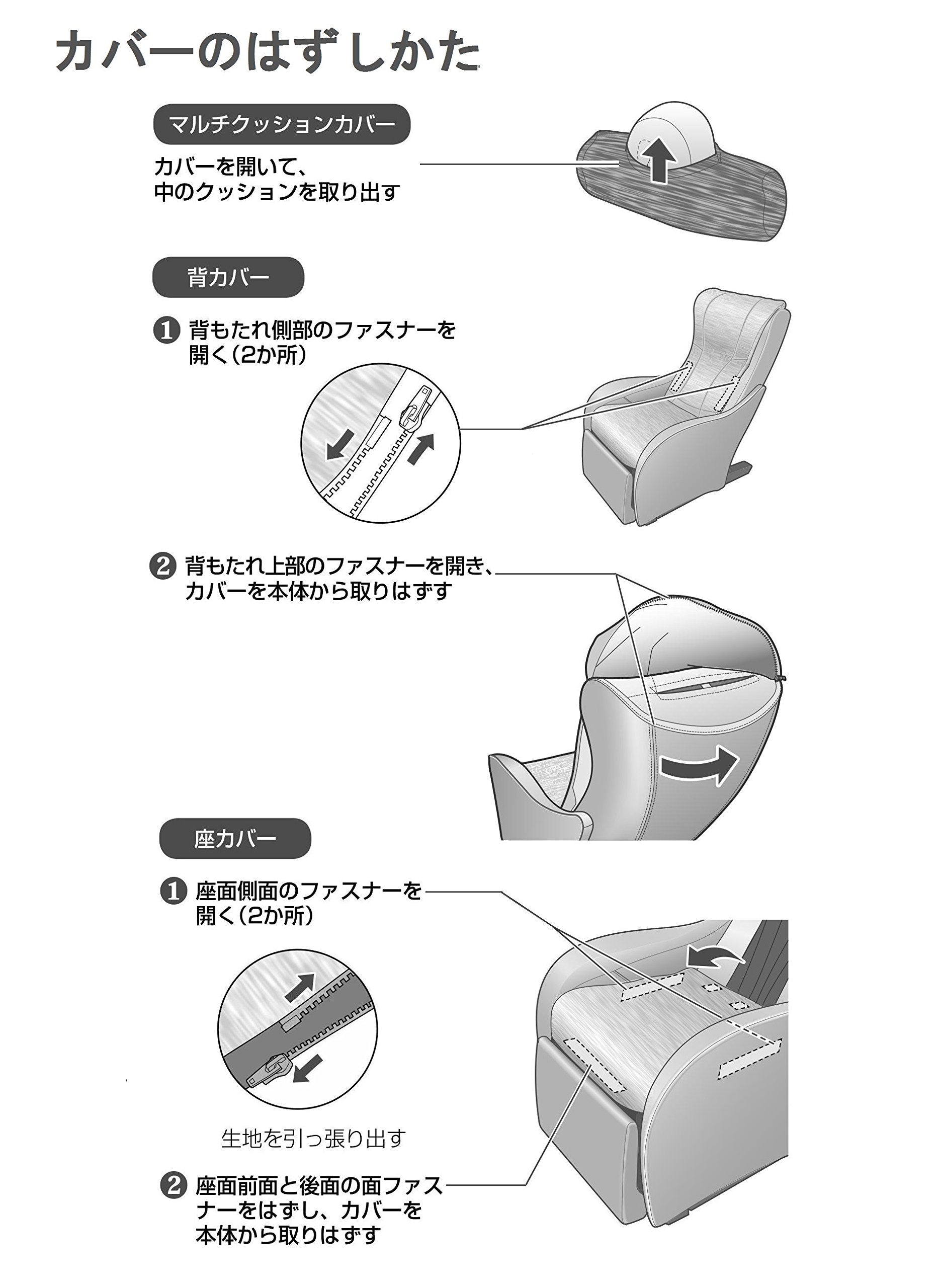 Amazon | パナソニック 着せ替えカバー マッサージチェア EP-MP64用 