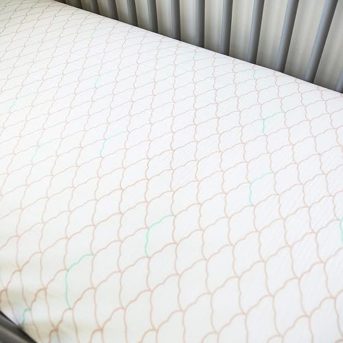 Miniatura 7 de Newton Baby Sábanas bajeras para cuna mini (paquete de 2)  Sábanas de muselina de algodón orgánico ultra transpirables y suaves, sábanas de colchón