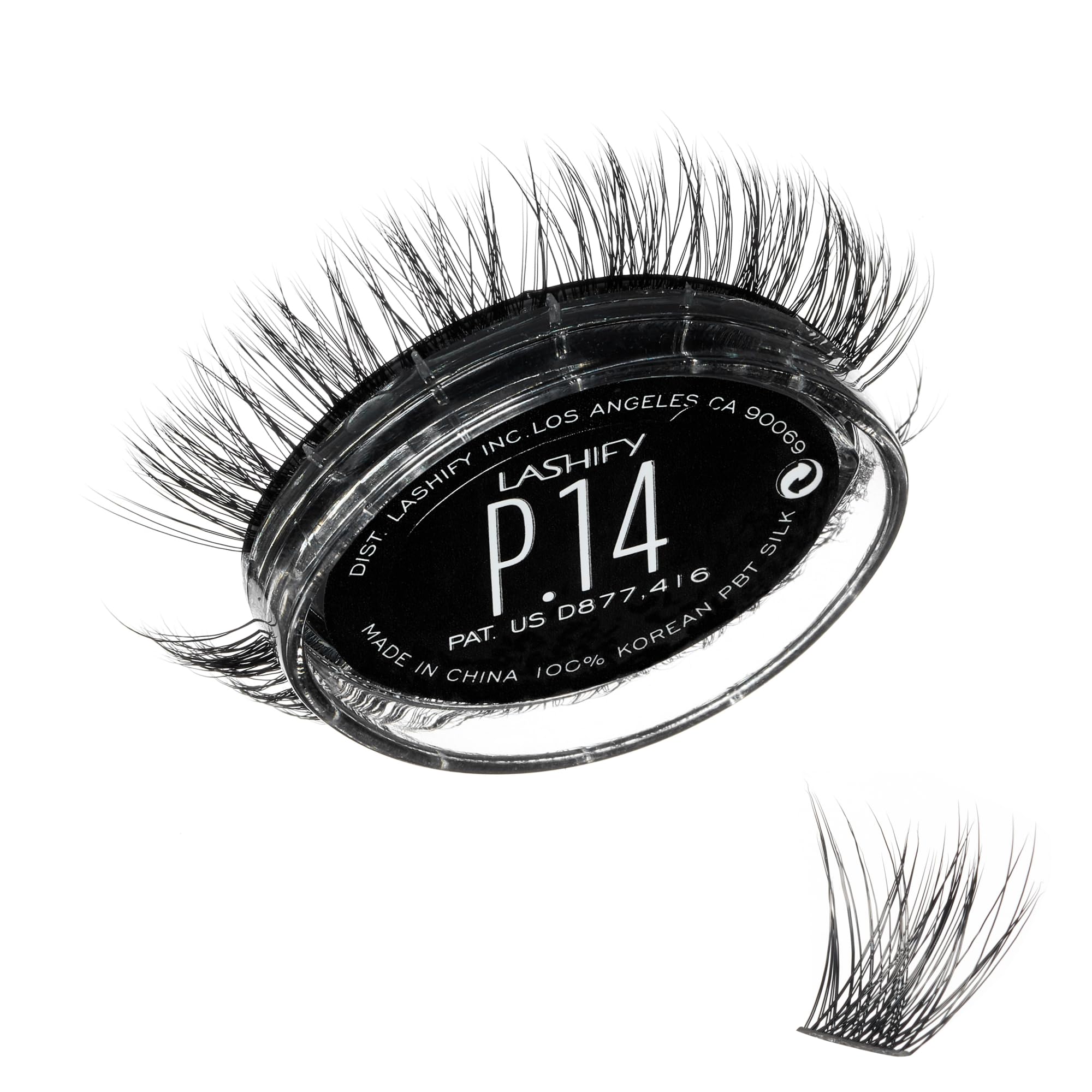 Lashify Plushy Gossamer Lashes, Premium Korean PBT Silk Volume Lashes
