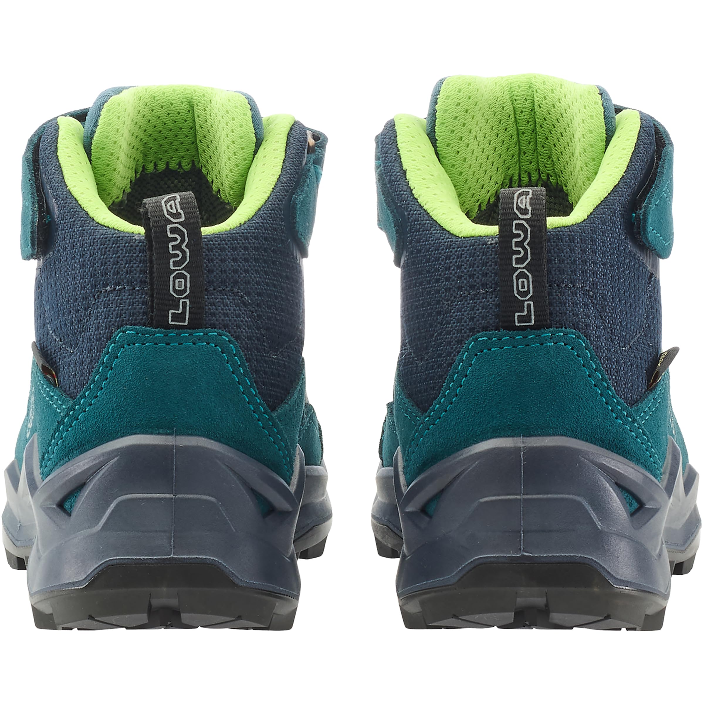 LOWA Kinder Maddox Pro GTX Mid VC Schuhe, Petrol-Limone, 36