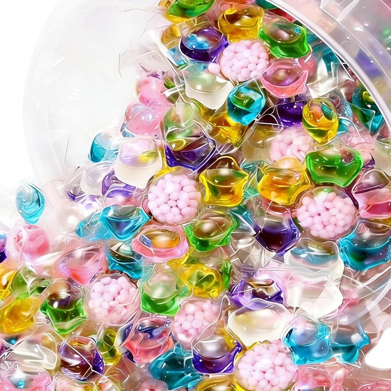 100 Laundry Detergent Pods, Scented Washing Soap Pods, for Clothes, Fabrics, and Bed Sheets, Effective Stain and Odor Removal, Convenient Washer Pod for Home Laundry