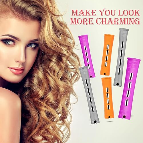 Miniatura 27 de WILLBOND 36 piezas de varilla de onda fría para cabello permanente, rodillos para el cabello, rizadores permanentes con peine de cola de rata