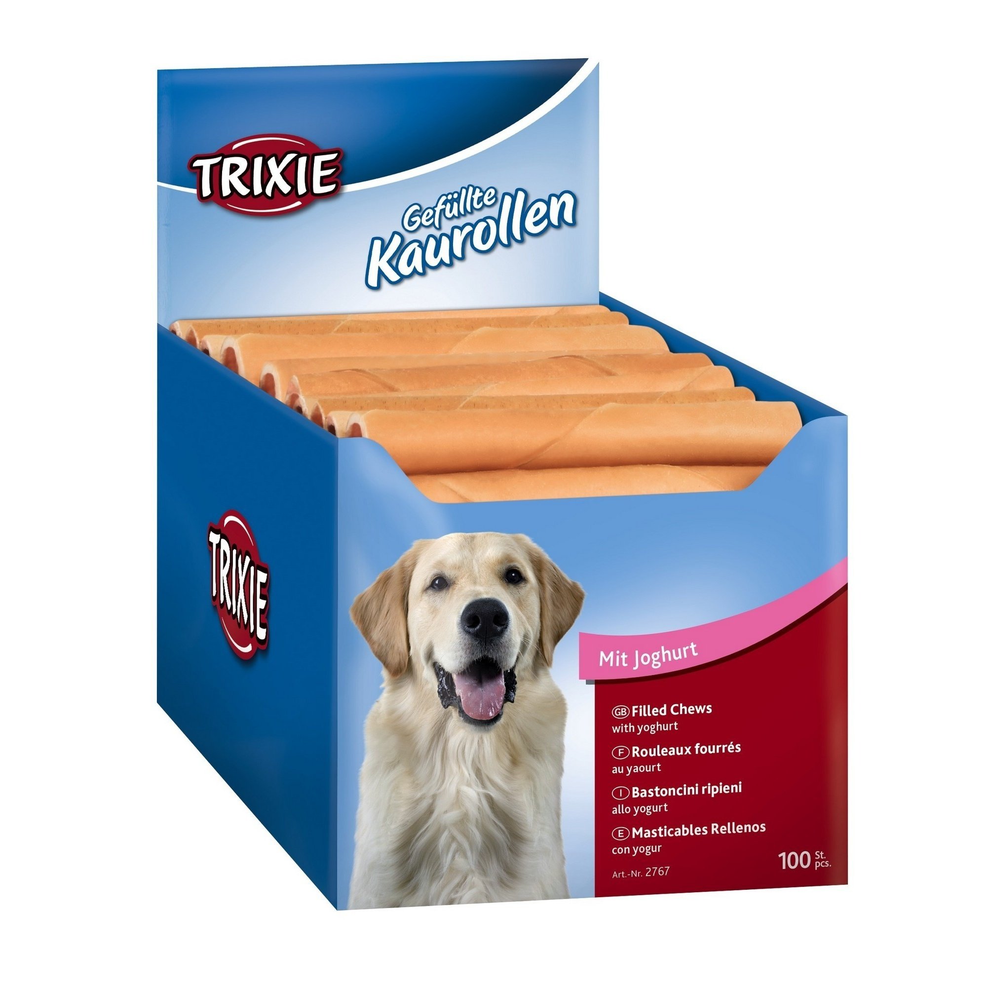 Trixie - Rollitos masticables rellenos (13 cm/Queso)