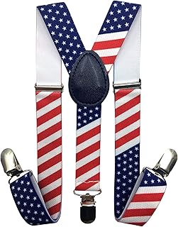 CD Kids Suspender for Boys and Girls, Adjustable Children and Toddler Suspender (US Flag)