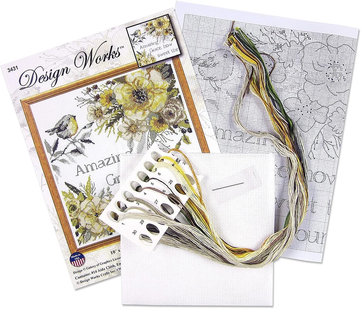 Design Works Crafts, Amazing Grace Counted Cross Stitch Kit