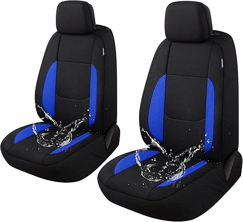 Miniatura 10 de Pariitadin Fundas impermeables para asiento de automóvil, 2 asientos delanteros, fundas de asiento de neopreno para automóviles, fundas interiores