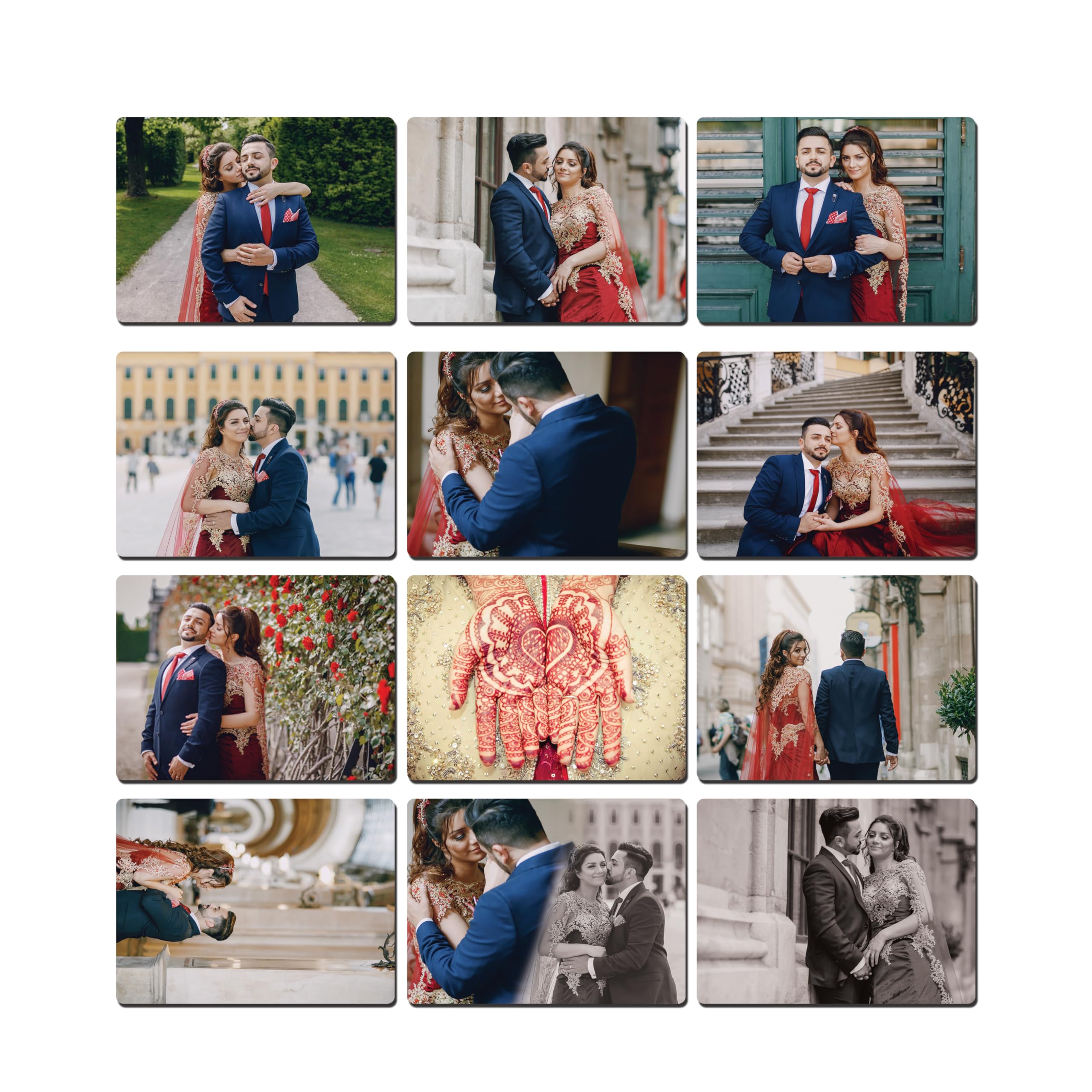 A ONE CREATIVES Personalized Photo Fridge Magnet Set - Perfect for Gift & Decoration, Wedding, Birthday, Party Finish Photo Fridge Magnet Set of 12 Pcs (3D Effect, 12 Pcs)-image-37