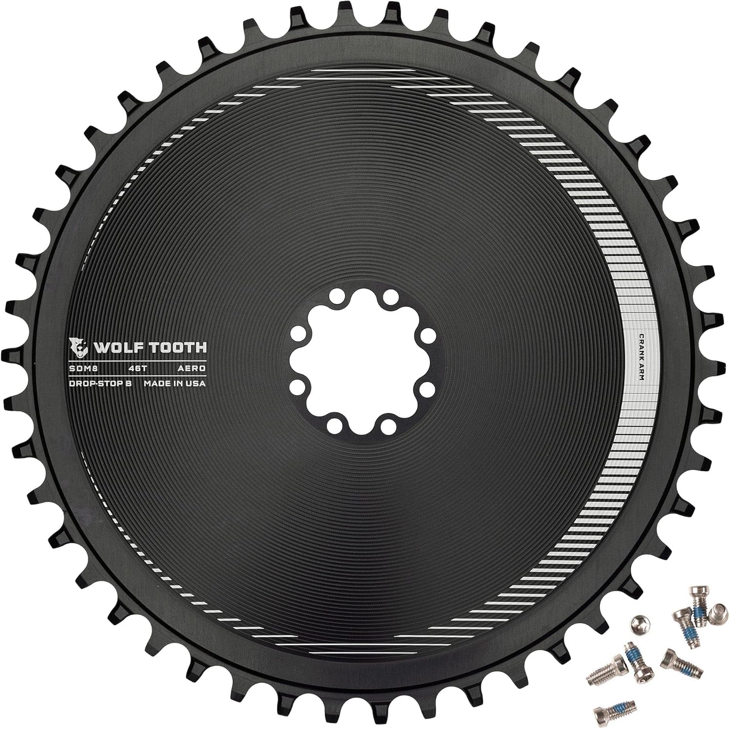 Wolf Tooth Direct Mount Aero Chainring for SRAM 8-Bolt
