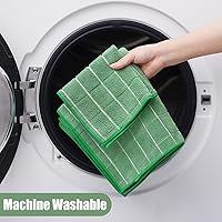 Vista 7 de Homaxy Juego de toallas de cocina y paños de cocina de microfibra, paquete de 12 toallas de mano suaves y absorbentes, a granel, trapos de secado