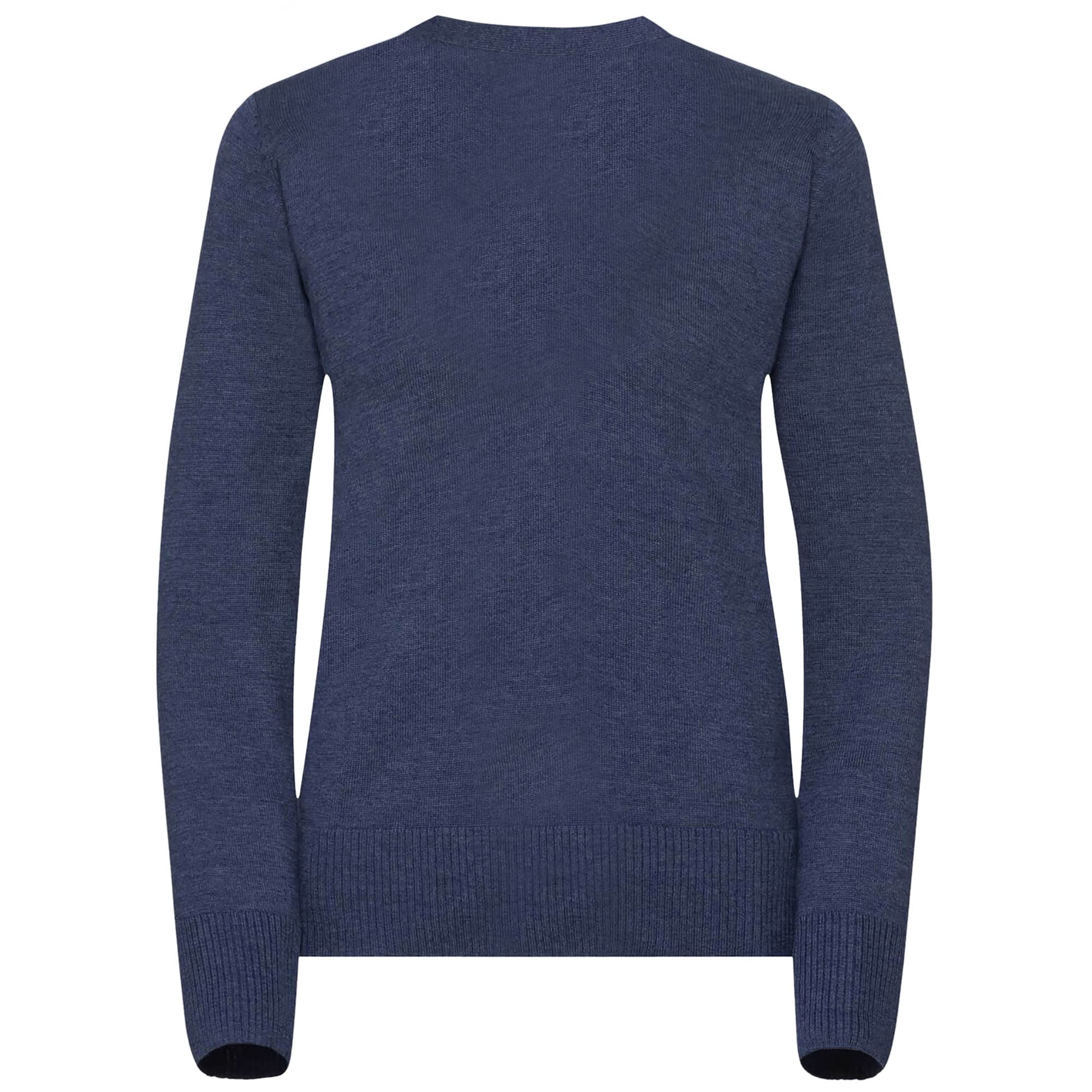Russell Collection Damen Strickjacke mit V-Ausschnitt (XL) (Marineblau)