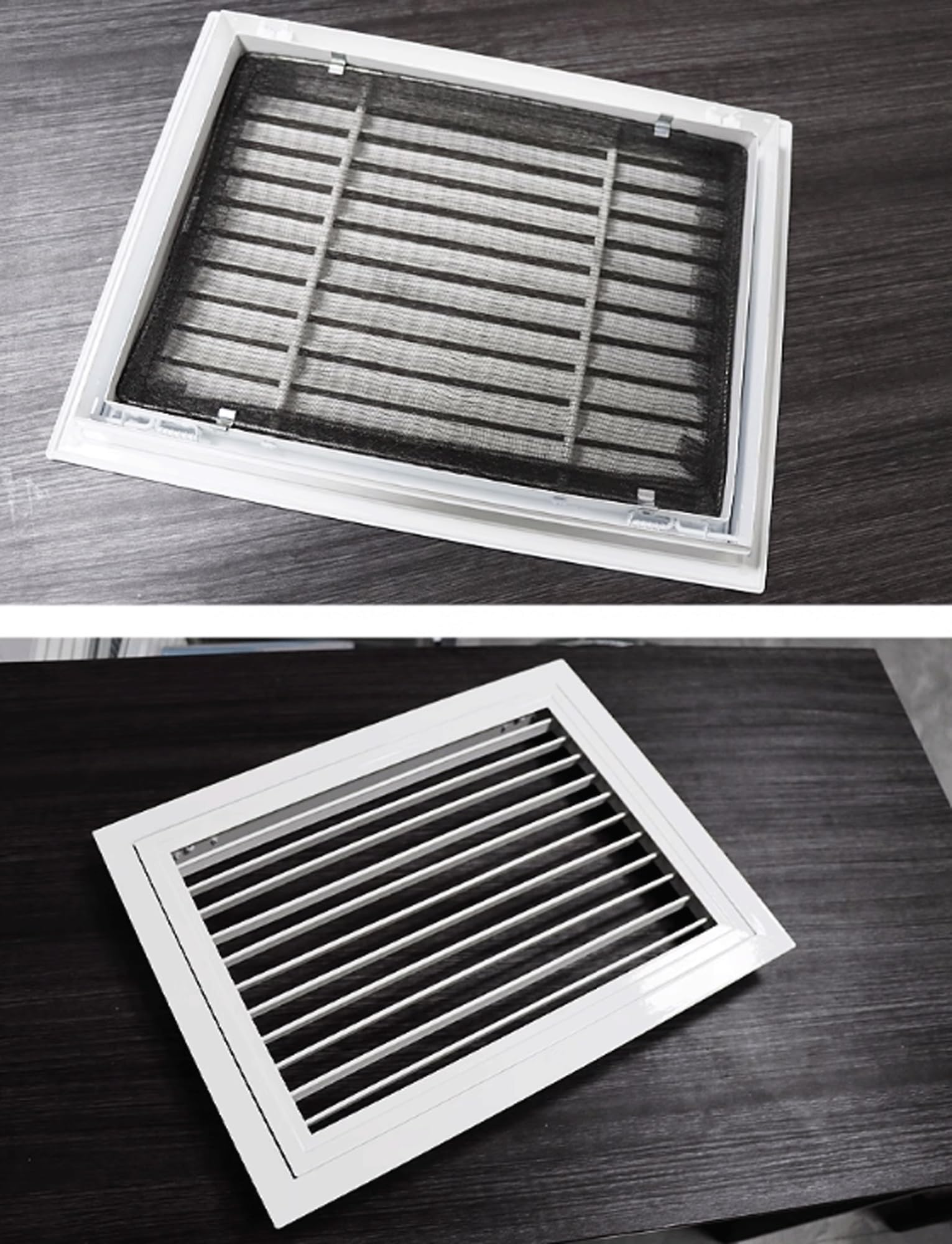 Rejilla de ventilación mural abatible de aluminio con rejillas de ventilación, rejilla de ventilación exterior impermeable for pared(50x50cm/19.5x19.5in)