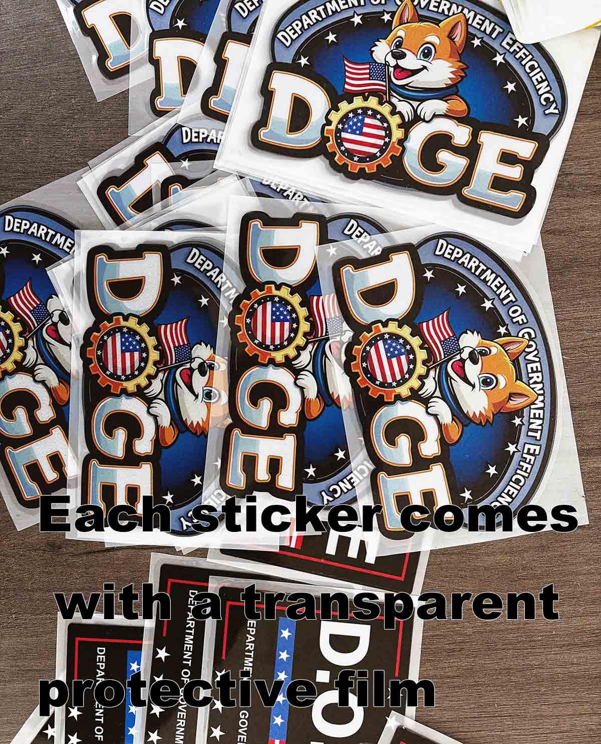 2 Pack D.O.G.E. Department Of Government Efficiency Magnets - 4x6 Inch Vinyl Bumper Stickers, Fade Proof - View #8