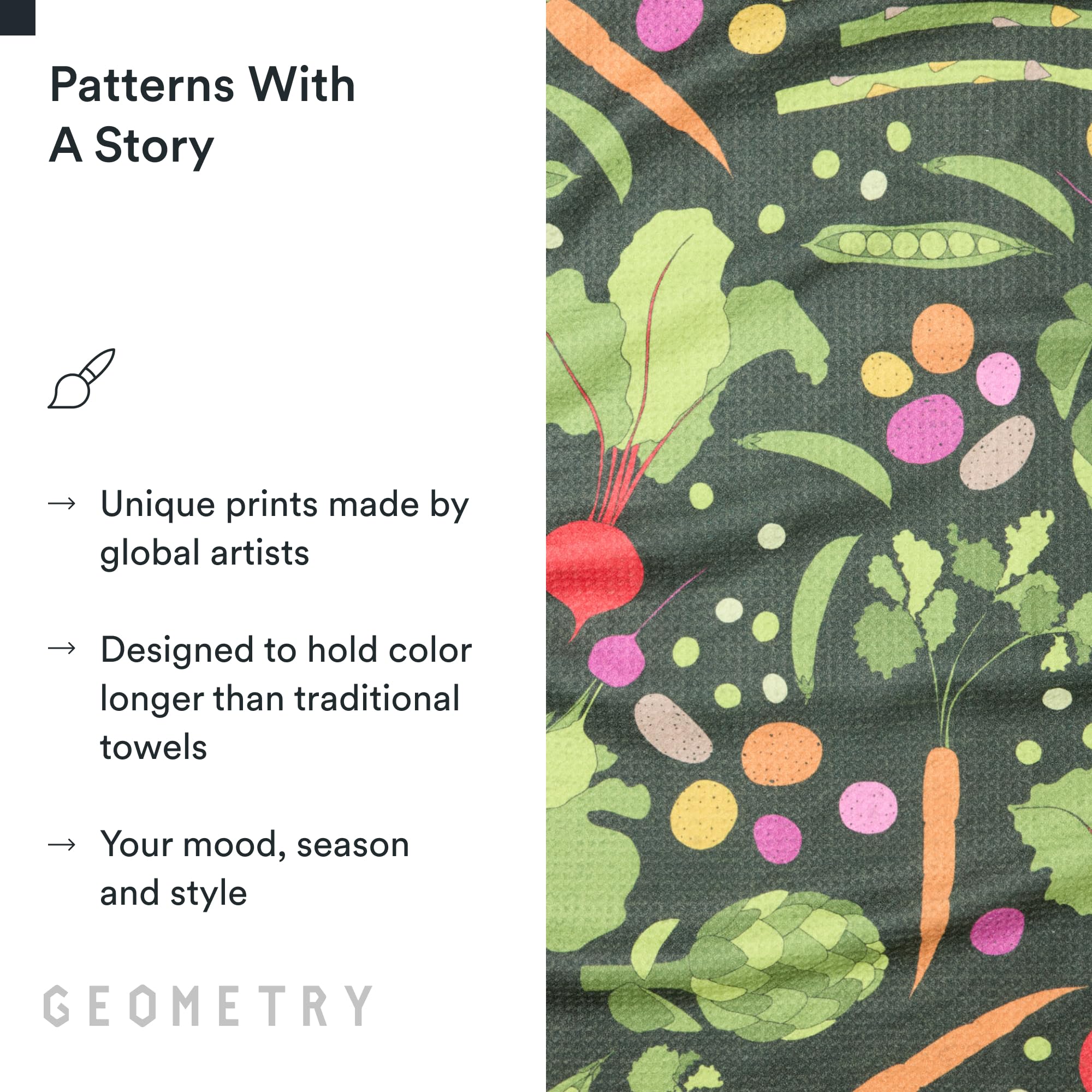 Best Geometry Tea Towels for 2026: Ranked 2 GEOMETRY Kitchen Tea Towels - Quick Dry Microfiber Dish Towels for Kitchen Sprin — product photo
