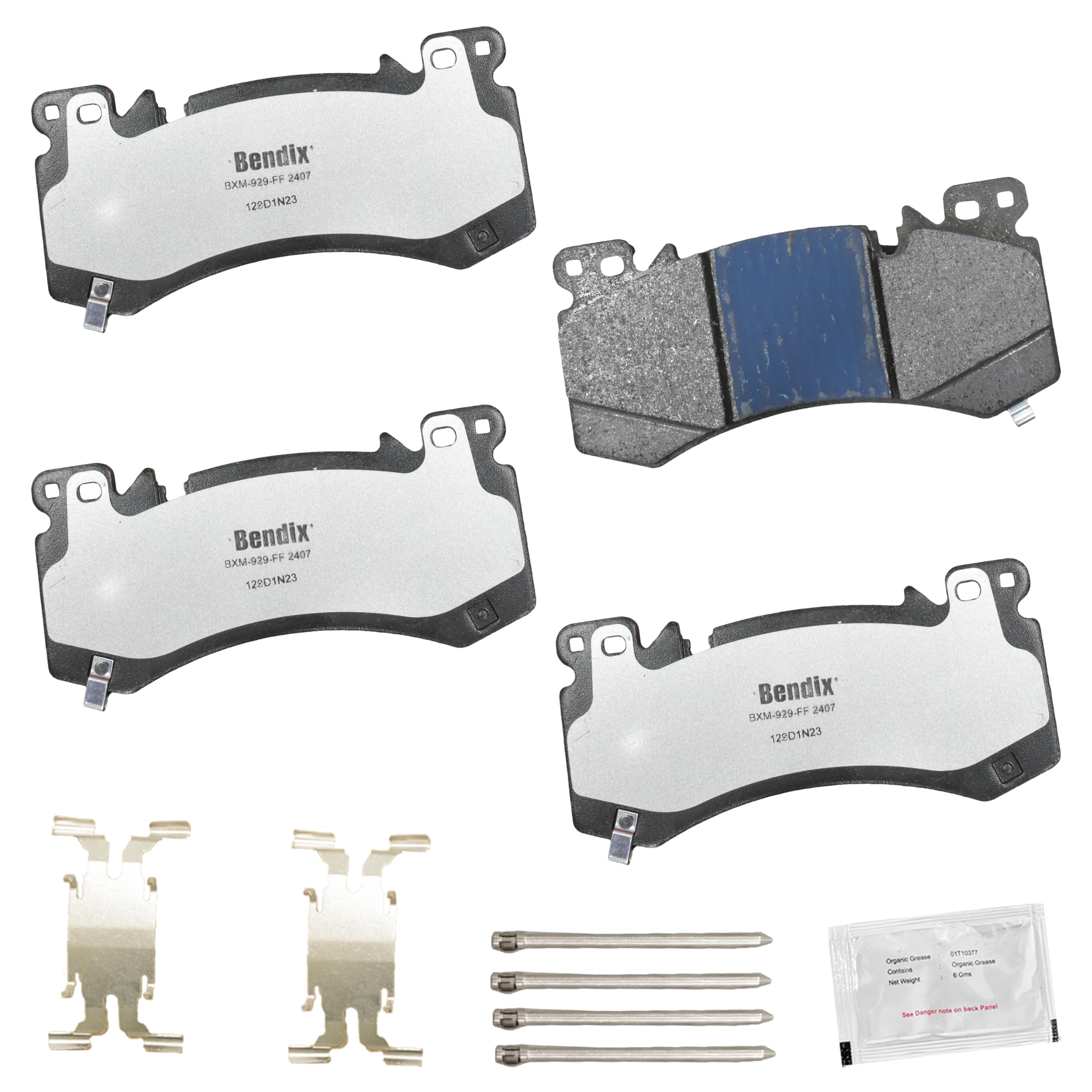 Bendix Fleet Metlok MKD2407FM Semi-Metallic Front Brake Pads for Select Models Cadillac CT5,Escalade,Escalade ESV,Chevrolet Silverado 1500,Suburban,Tahoe,GMC Sierra 1500,Yukon,Yukon XL
