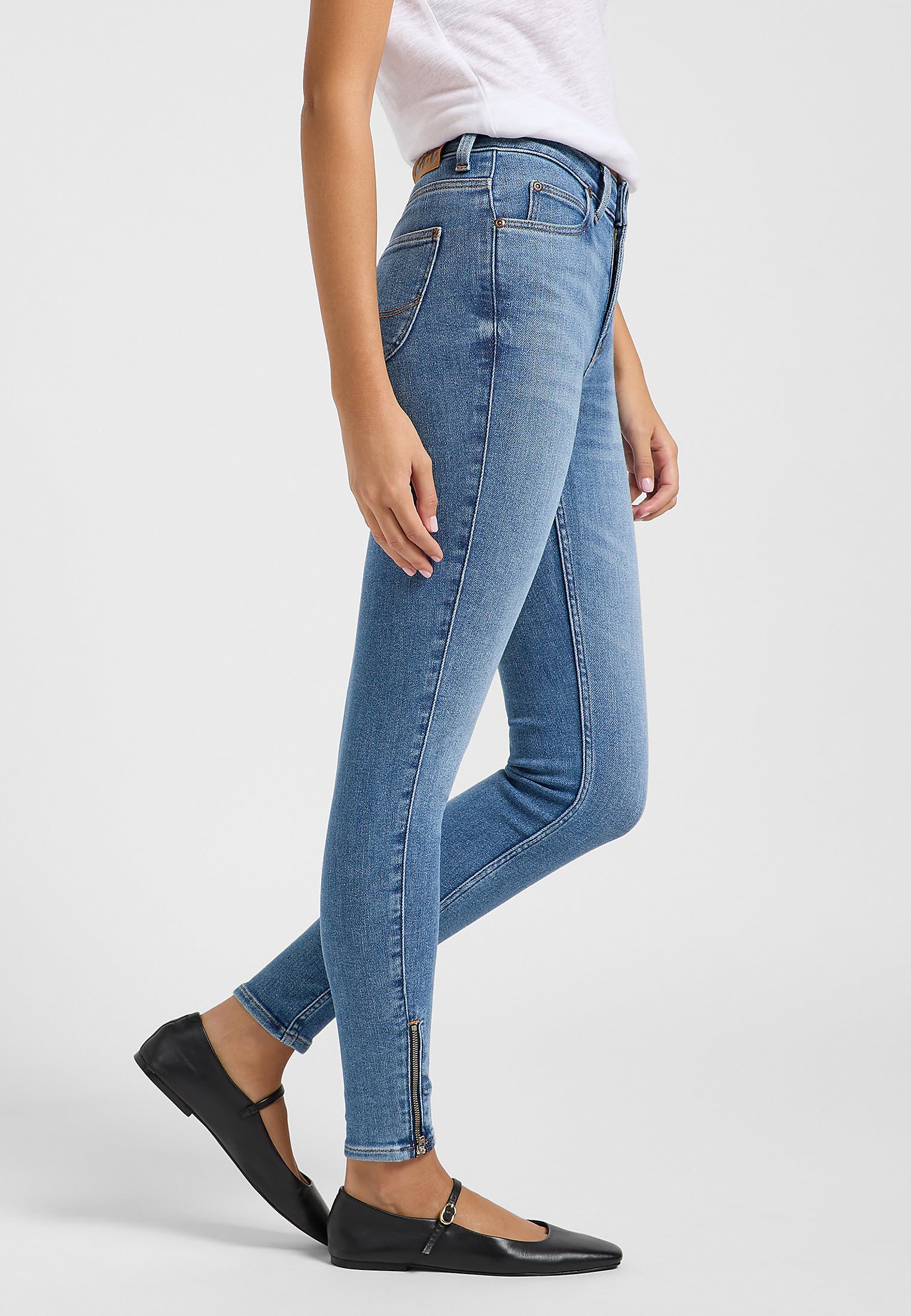 Lee - Scarlett High Zip, Jeans Donna