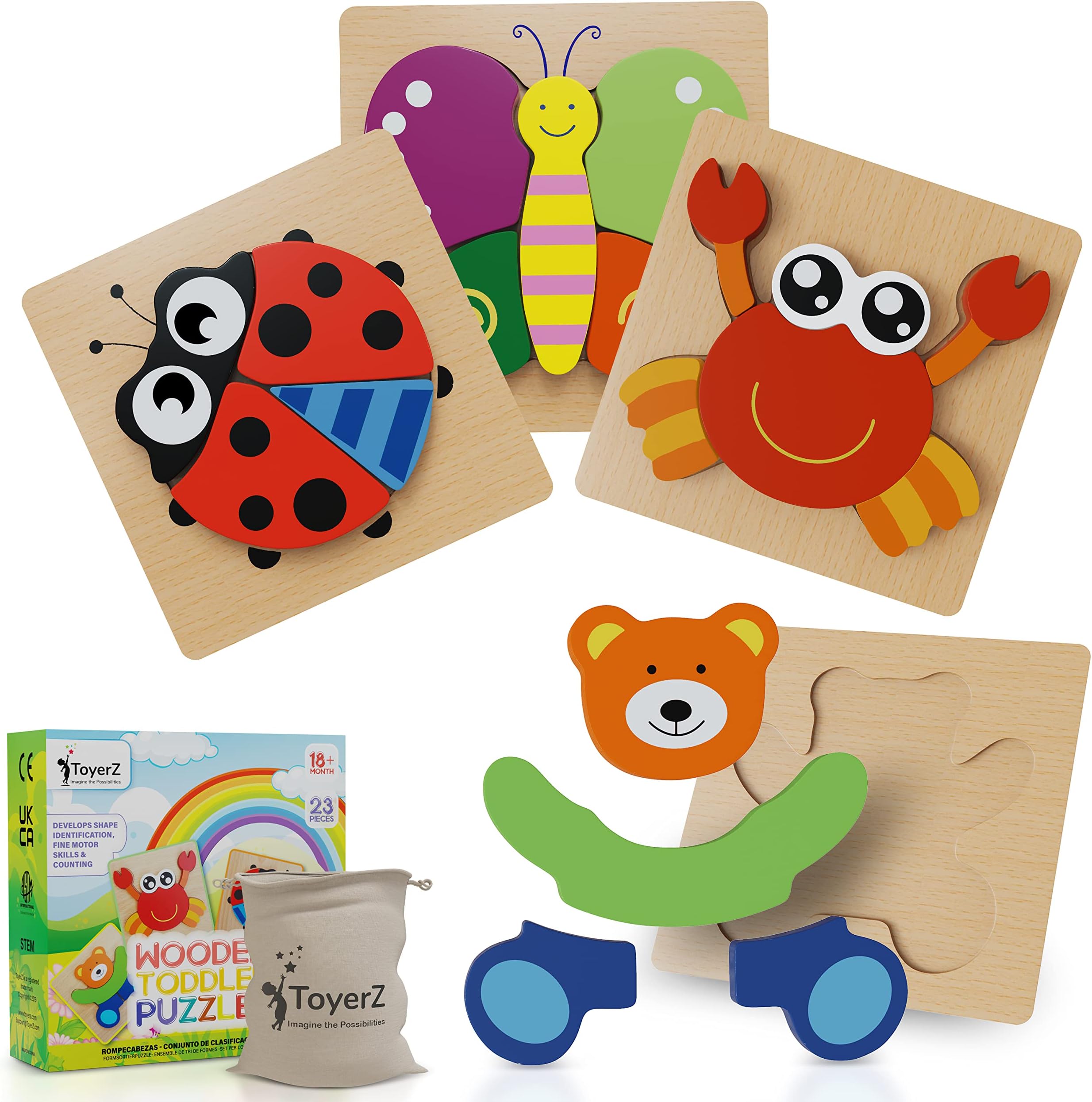 Magnetic Color and Number Maze - Wooden Puzzle Baby Toys