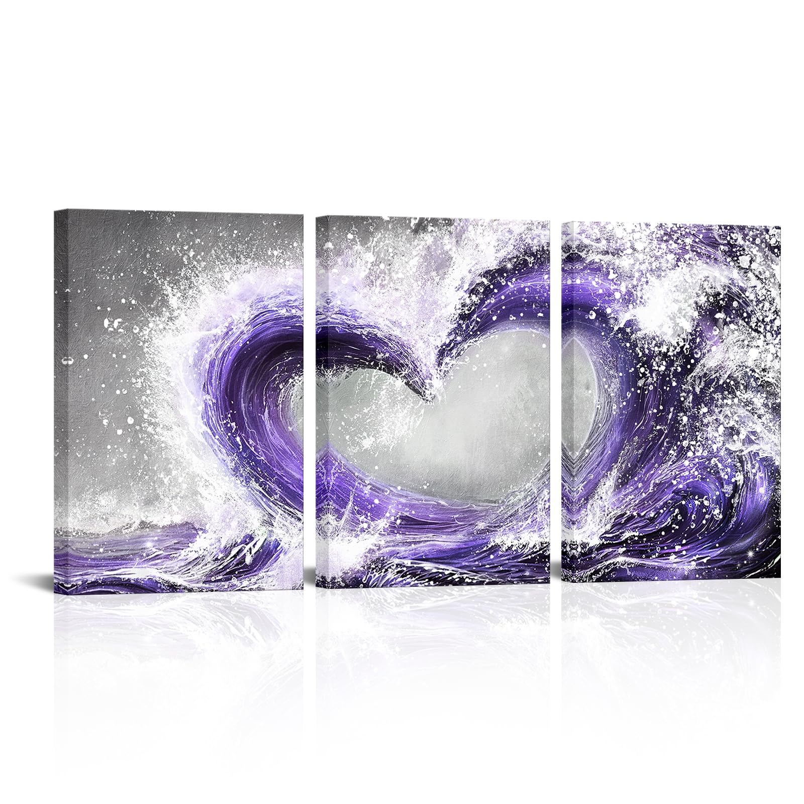 Amazon.com: HOMEOART Romantic Bedroom Decor Ocean Wave Painting