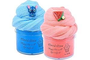 2 Pack Fluffy Cloud Slime Kit: Ultimate Sensory Playtime for Kids