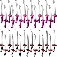 Vista 1 de Paquete de 30 armas inflables de 30 pulgadas de ninja katana de samurái, armas inflables para niños, Halloween, piscina, suministros de fiesta