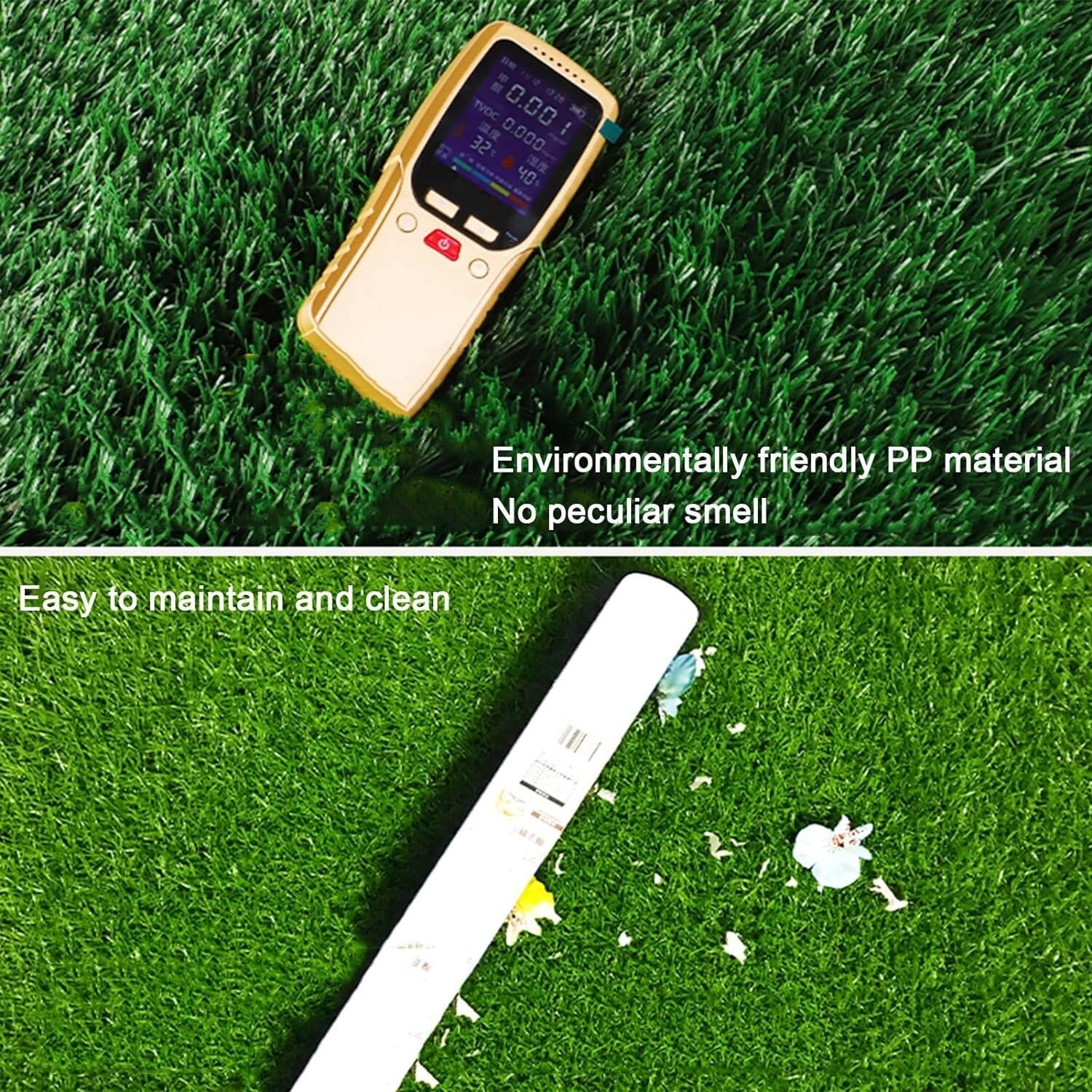 Erba Sintetica ad Alta densità per Esterni, Tappeto erboso Artificiale Realistico, Spessore 2 cm, Ideale per Giardini, Prati e patii, 120x500 cm.