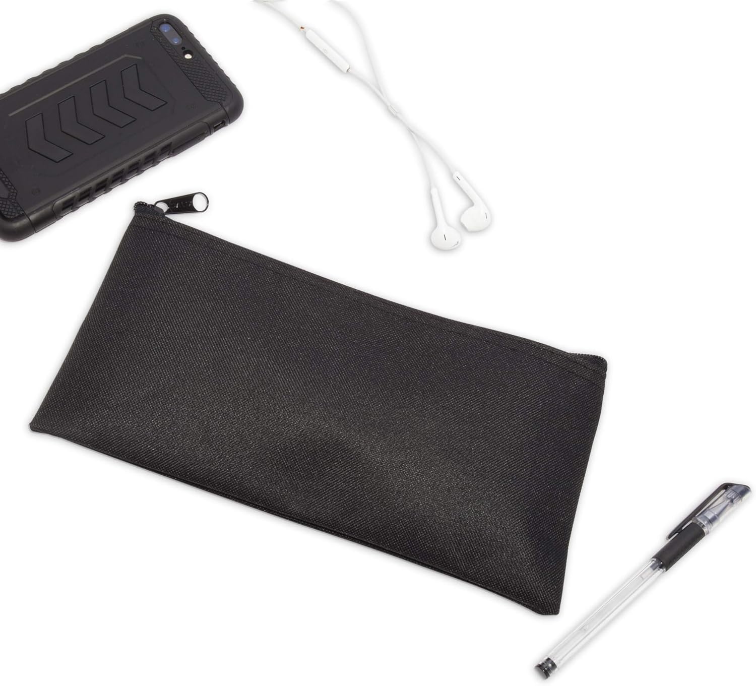 DALIX ファスナー付き銀行預金バッグ 現金コインポーチ 6個パック ブラック コインカウンター 硬貨計算機 硬貨計数器 マネーカウンター  日本硬貨専用 自動 日本円 卓上用 簡単操作 高速計数 99.9％の高精 コインカウンター 日本硬貨専用 高速 自動計算 デジタル表示 卓上 ...