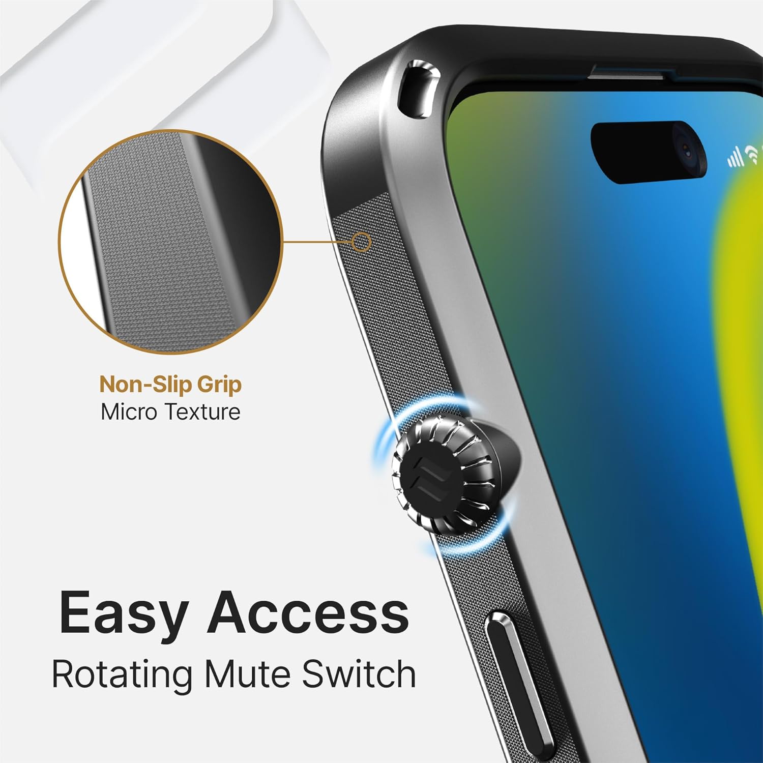 Catalyst Influence Case for iPhone 14 Pro, Compatible with MagSafe, Drop Proof, Fingerprint Resistant, Durable, Easy to Clean and Install, 30% Louder Forward Audio. Lanyard Included - Frosted