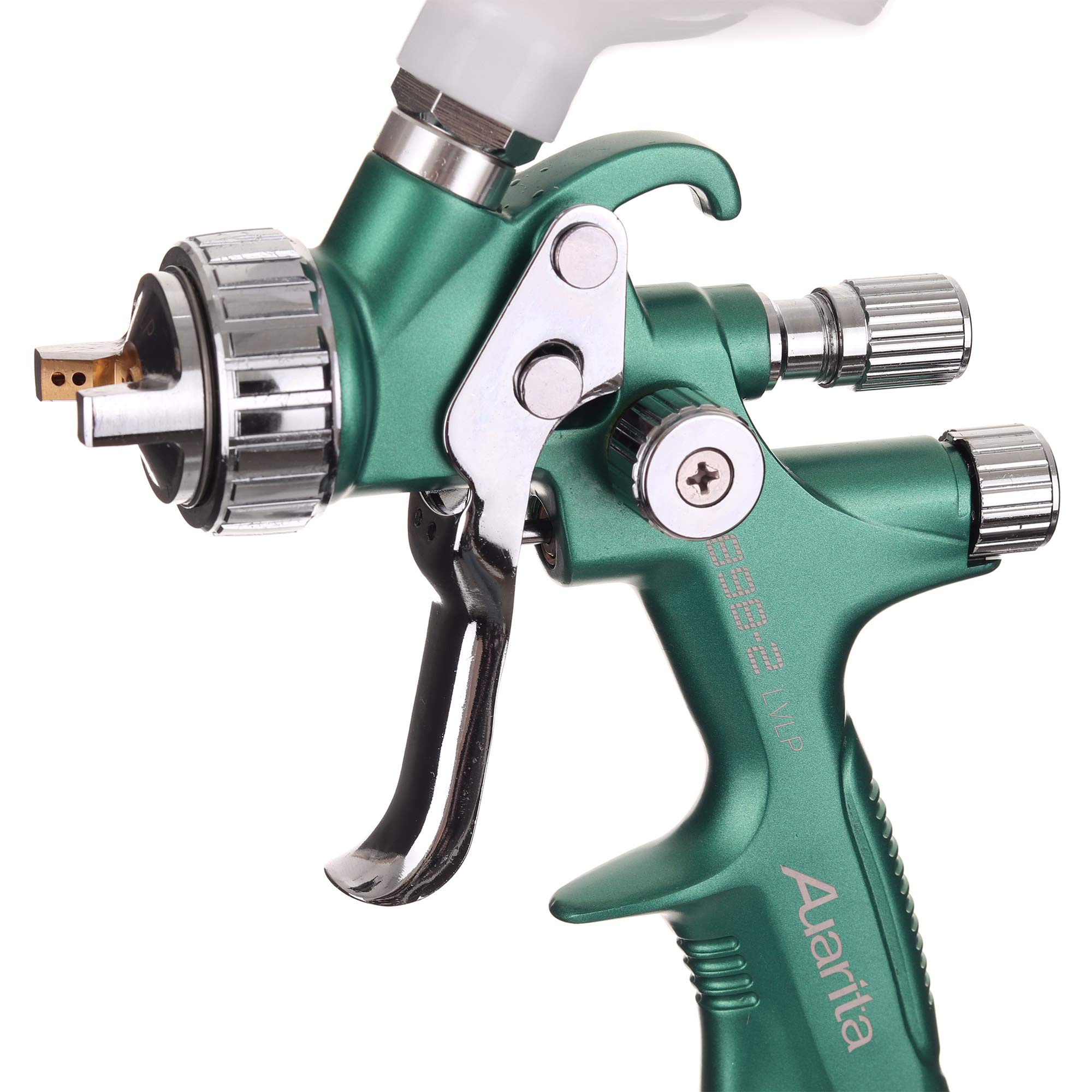 LVLP Technology Spritzpistole L-898-2 1,8 mm Düse Langlebig 600 ml Fassungsvermögen zum Lackieren DREI Einstellmodi Sehr dünne Farbschicht Extrem präzise