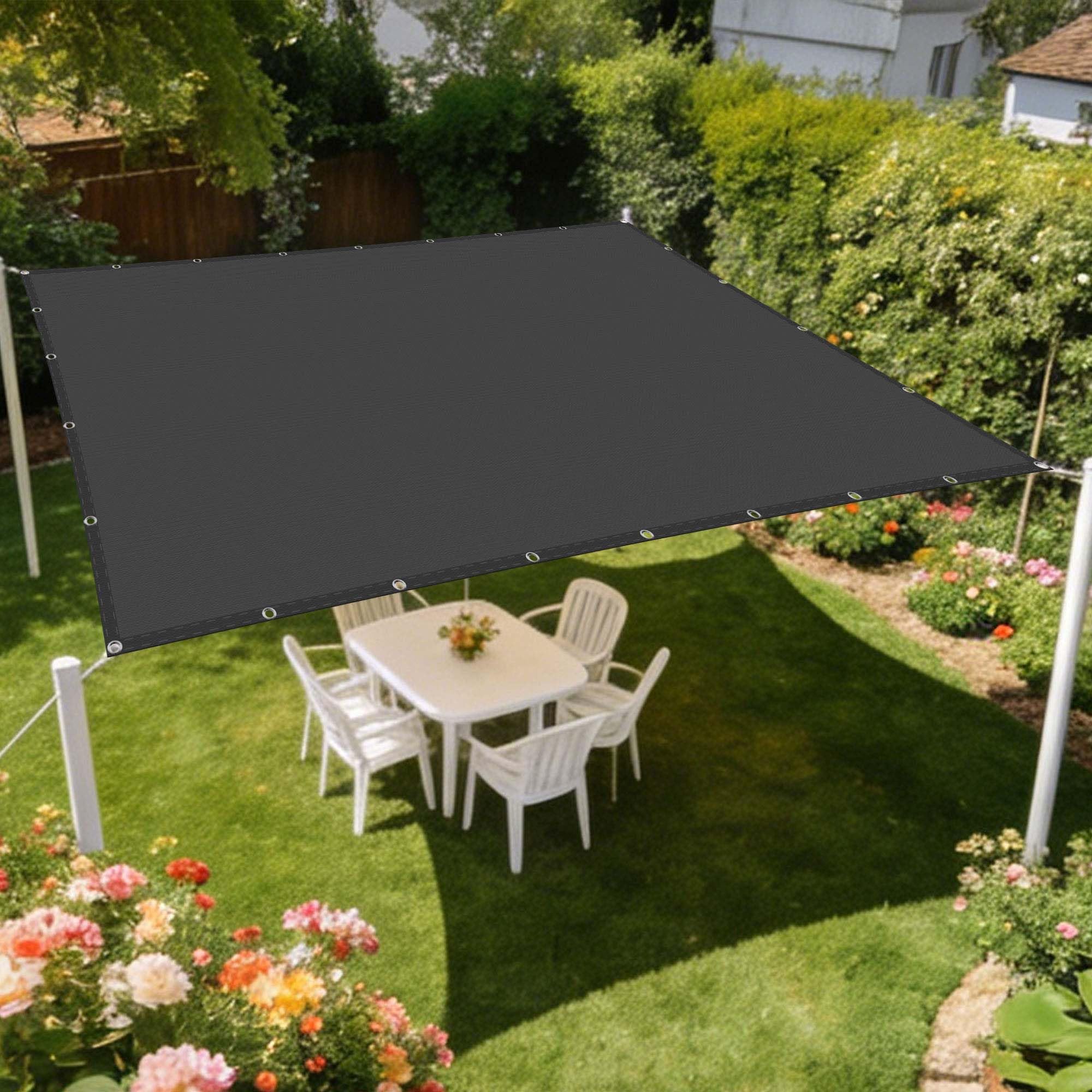 Voile d'ombrage étanche contre la pluie et le soleil sur la terrasse