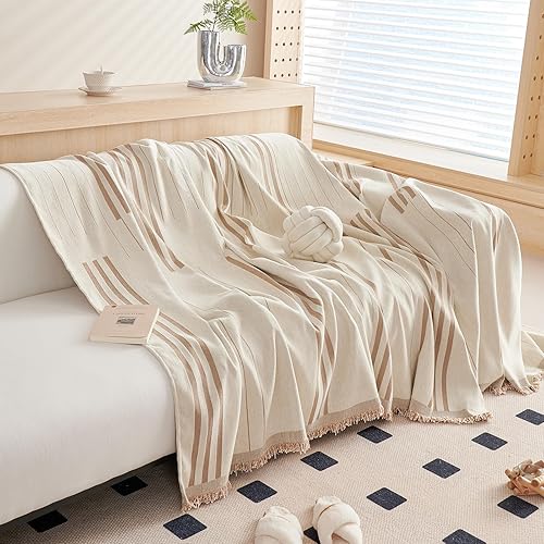 Miniatura 2 de DREAMINGO Funda reversible de felpilla para sofá biplaza, para perros, mascotas, color beige, café, protector para sofá de 2 plazas, funda de sofá