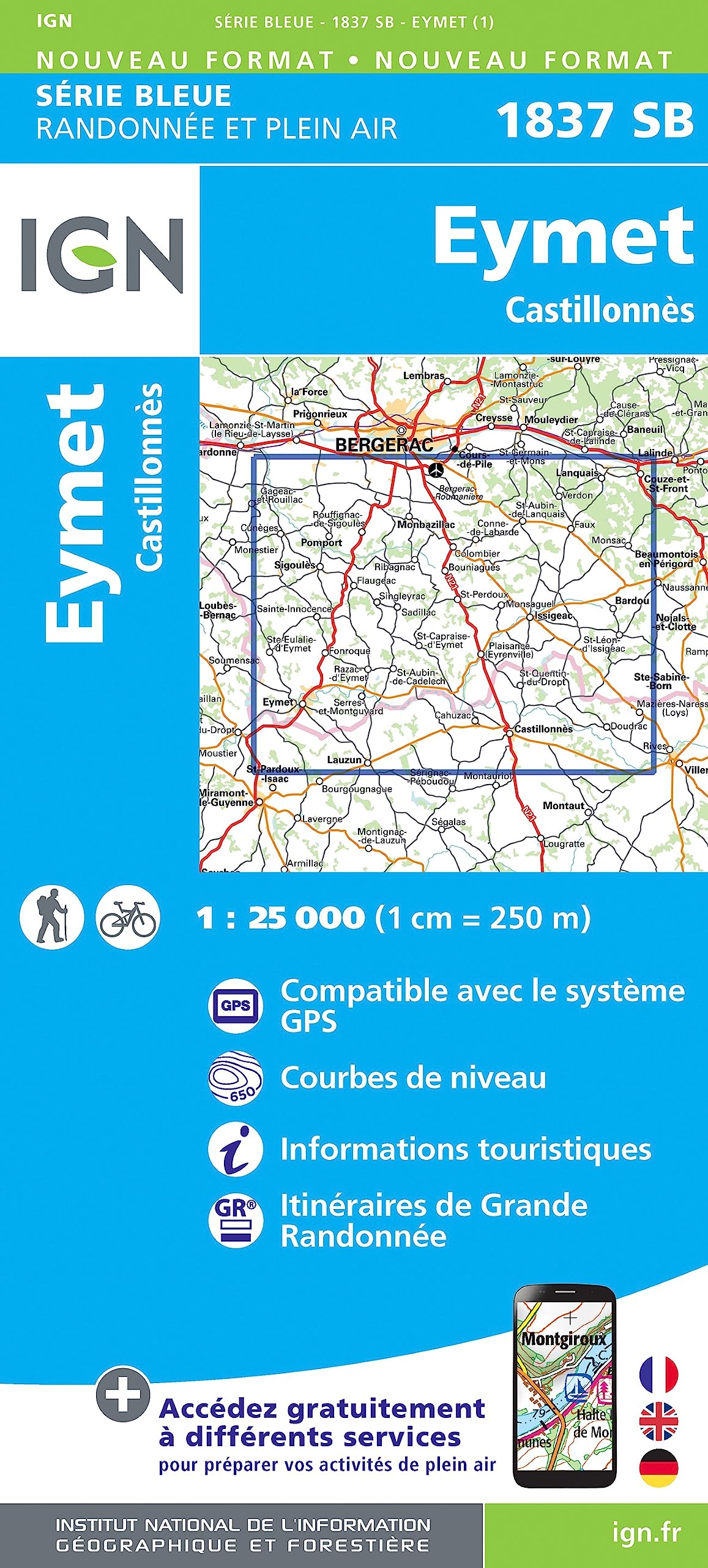 Eymet / Castillonnès: 1837 (Série Bleue)