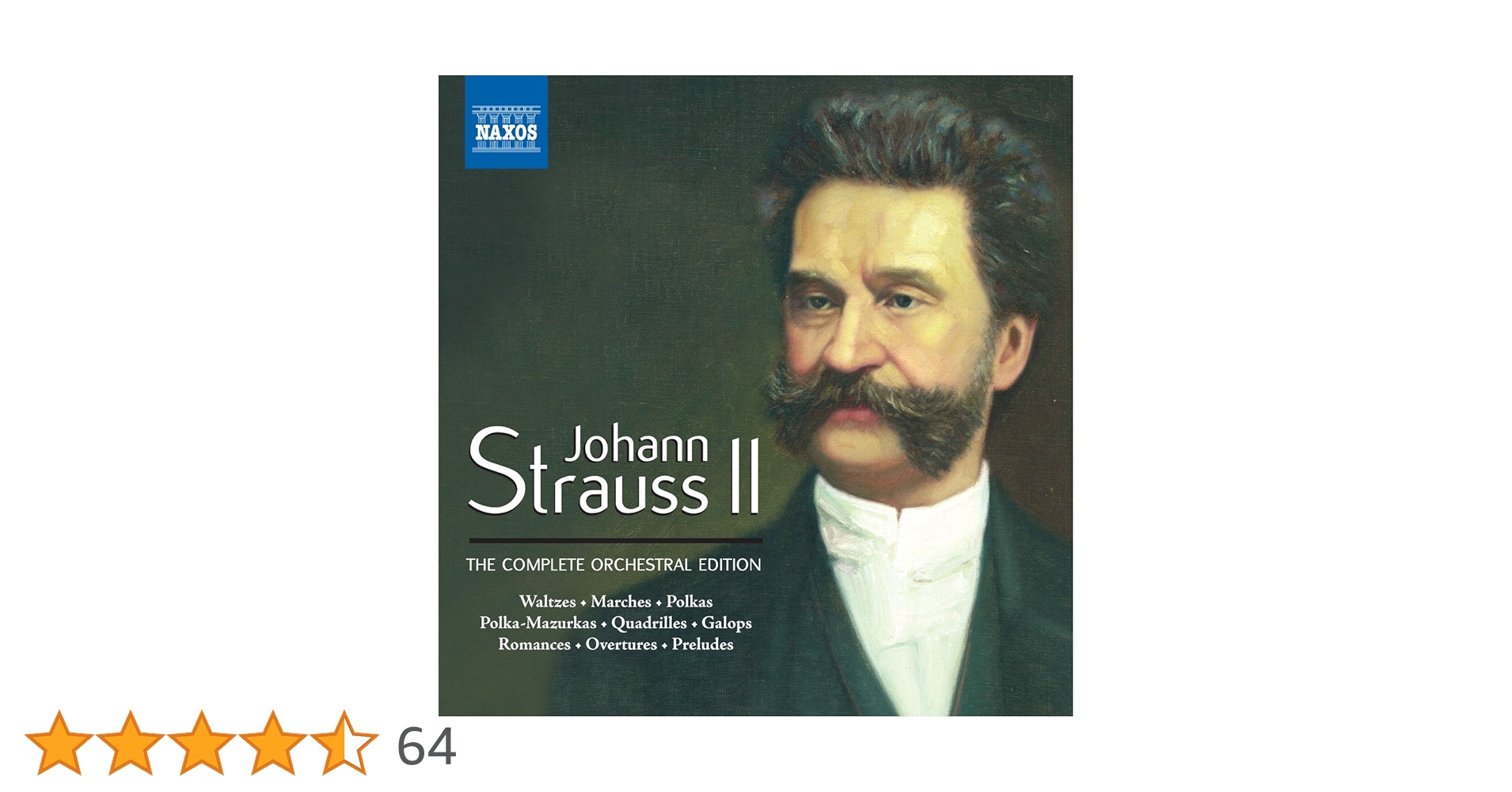 ★送無！ヨハン・シュトラウス大全集 管弦楽曲全集（52CD） : シュトラウス、ヨハン2世（1825
