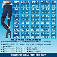 Vista 28 de Absolute Support - Medias de compresión opacas con puntera abierta, firme apoyo, 20-30 mmHg, M